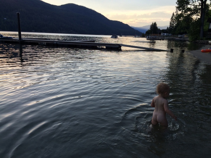 Skinny Dipping at Christina Lake